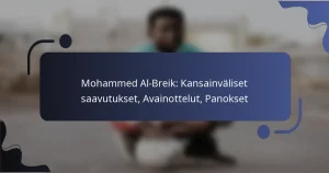 Mohammed Al-Breik: Kansainväliset saavutukset, Avainottelut, Panokset